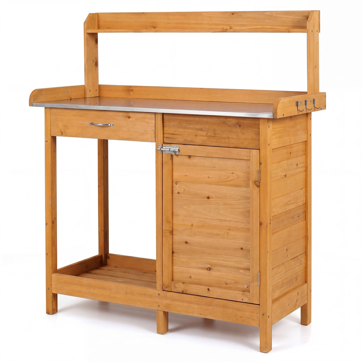 Outdoor Garden Wooden Work Station Potting Bench
