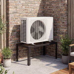 Outdoor Heavy-Duty AC Base for 9000-36000 BTU Ductless Air Conditioners Heat Pump-Black