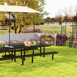 Outdoor Living Ultimate 6-in-1 Combo Set: Garden  Dining and Relaxation Bundle