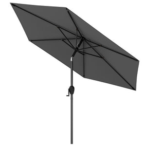 7.5 feet Outdoor Patio Heavy Duty Market Umbrella with Push Button Tilt-Gray