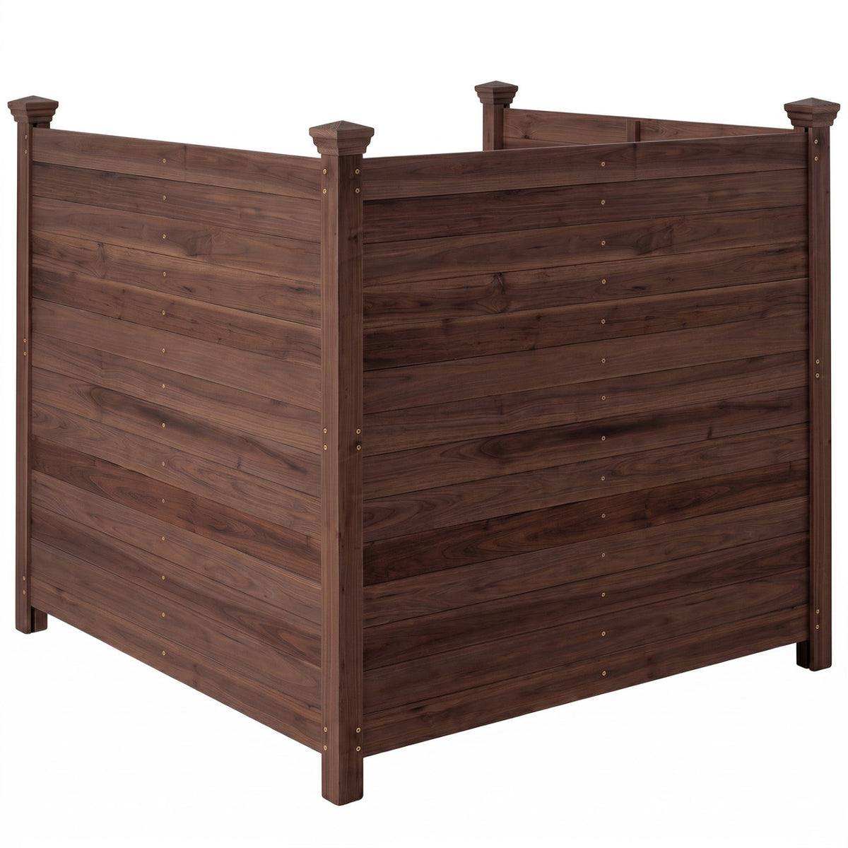 Outdoor Privacy Air Conditioner Fence for Outside and Backyard-Brown