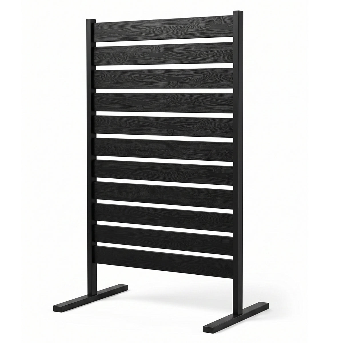 Outdoor Privacy Screen Fence for Backyard Pool Lawn-Black
