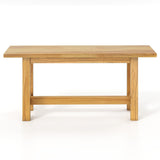 Outdoor Teak Wood Bench for Porch Backyard and Poolside