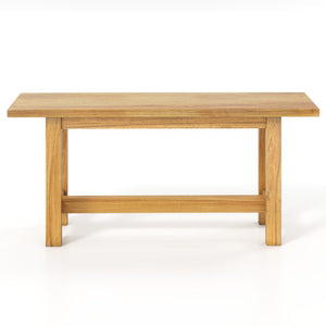 Outdoor Teak Wood Bench for Porch Backyard and Poolside