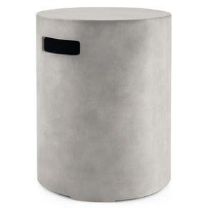 Outdoor Weather Resistant Tank Hideaway Table Fits Standard 20 LBS Propane Gas Tank for Fire Pits
