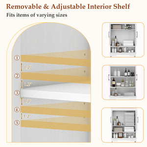 Over Toilet Space Saver Bathroom Organizer with Storage Cabinet