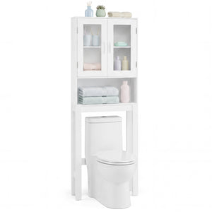 Over the Toilet Bathroom Storage Cabinet with Adjustable Shelf