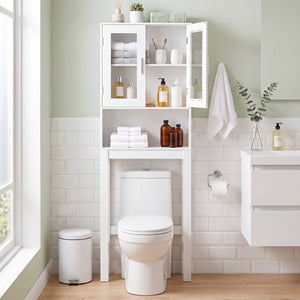 Over the Toilet Bathroom Storage Cabinet with Adjustable Shelf