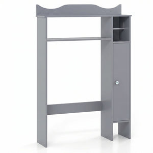 Over the Toilet Storage Cabinet with Toilet Paper Holder-Gray