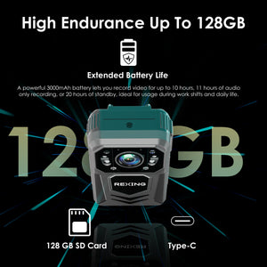 Rexing P3 Mini FHD Body Camera 1080p