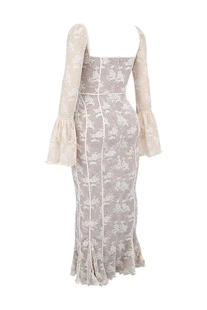 Sexy Lace Backless Slim Outfits