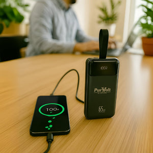 Power & Protection Bundle: 40,000mAh Power Bank, LED Fast Charger & Smart Tracker by Pursonic
