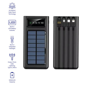 LED Portable Solarsync Power Bank – PoLED Portable Solarsync Power Bank – Power Anytime, Anywherewer Anytime, Anywhere by Pursonic