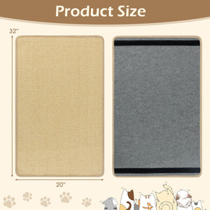 4 Pieces Cat Scratcher Mat Set 32  x 20 Inch Pads for Cats