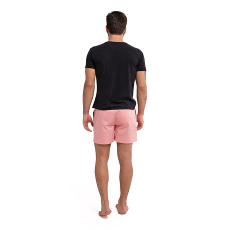 PINK COTTON STRETCH SHORTS