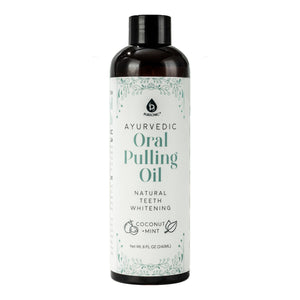 Oral Pulling Oil with Tongue Scraper
