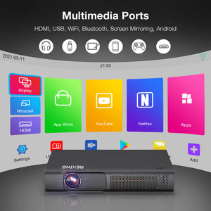 REXING PRD615 Smart Home Projector 750 ANSI Lumens HD