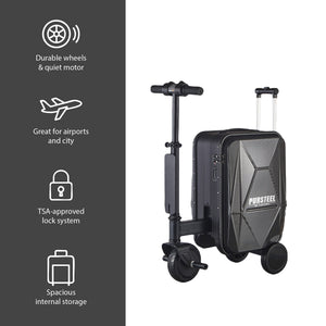 Smart Travel Bundle – Electric Scooter Luggage with Air Tag Tracking for Smooth, Safe Journeys