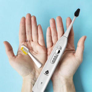 Pursonic Replacement Toothbrush Heads Charcoal Infused Bristles, Compatible with Philips Sonicare Electric Toothbrush Handles - Pack by Pursonic