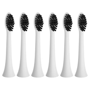 Pursonic Replacement Toothbrush Heads Charcoal Infused Bristles, Compatible with Philips Sonicare Electric Toothbrush Handles - Pack by Pursonic