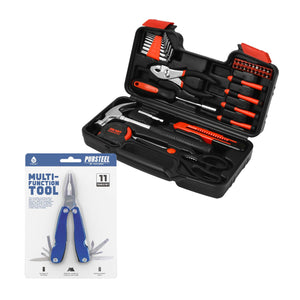 🔧 Pursonic 11-in-1 Multifunction Tool & Handy Solutions 39-Piece Household Tool Kit Bundle – The Ultimate DIY & Home Repair Set! 🏠✨ by Pursonic