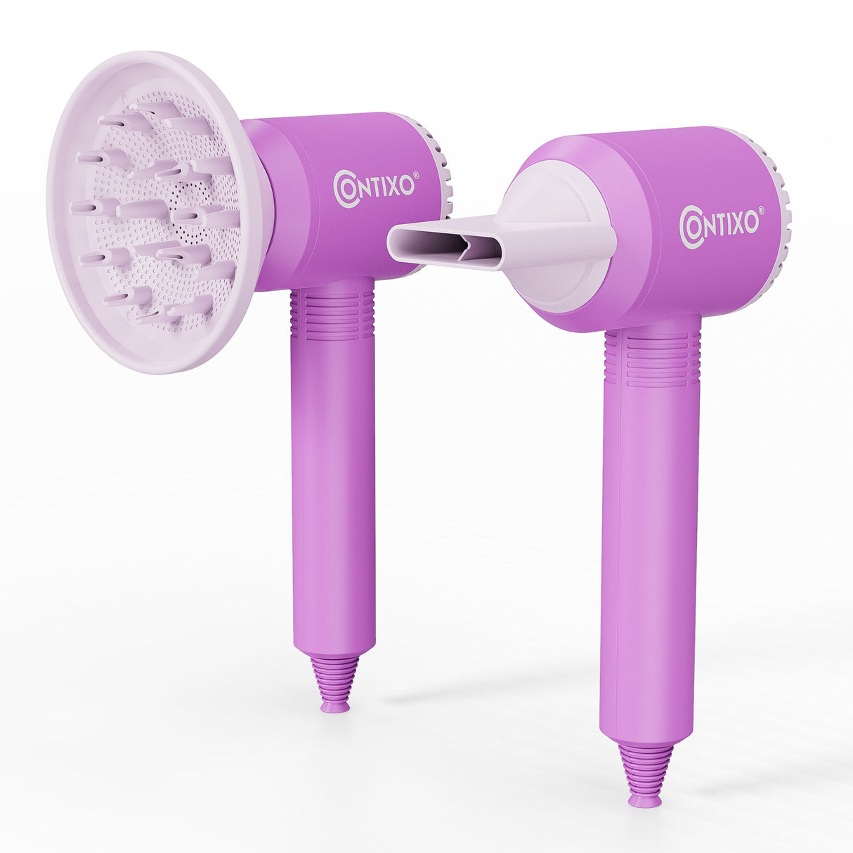 Contixo Hair Salon Set Toy, 6 Pcs Pretend Play Hair Styling Set with Realistic Blow Dryer, Curling Iron and other Accessories, Kids Fashion Cutting Makeup Party by Contixo