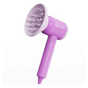 Contixo Hair Salon Set Toy, 6 Pcs Pretend Play Hair Styling Set with Realistic Blow Dryer, Curling Iron and other Accessories, Kids Fashion Cutting Makeup Party by Contixo