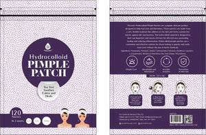 Hydrocolloid Pimple Patch, 120-Count, Multi Size Acne Solution by Pursonic