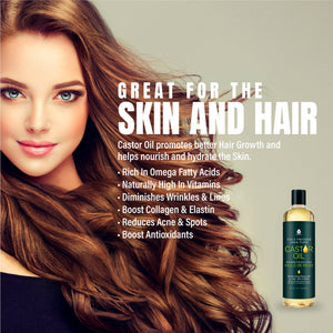 Cold-Pressed 100% Pure Castor Oil & 100% Natural Sweet Almond Oil
