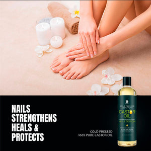 The Ultimate Hair & Beauty Wellness Bundle: LED Therapy Brush, Castor Oil, & Sweet Almond Oil