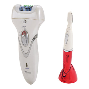 Pursonic Rechargeable Epilator & Bikini Personal Groomer Trimmer – All-in-One Hair Removal System by Pursonic