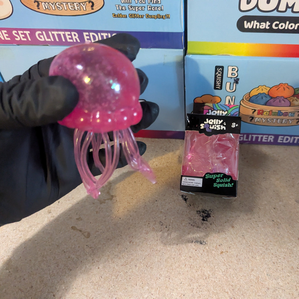 Pink Wannabe Jellysquish Jellyfish (Water Squish)