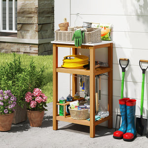 Patio Acacia Wood Storage Cabinet Patio Buffet Cabinet Bar Table