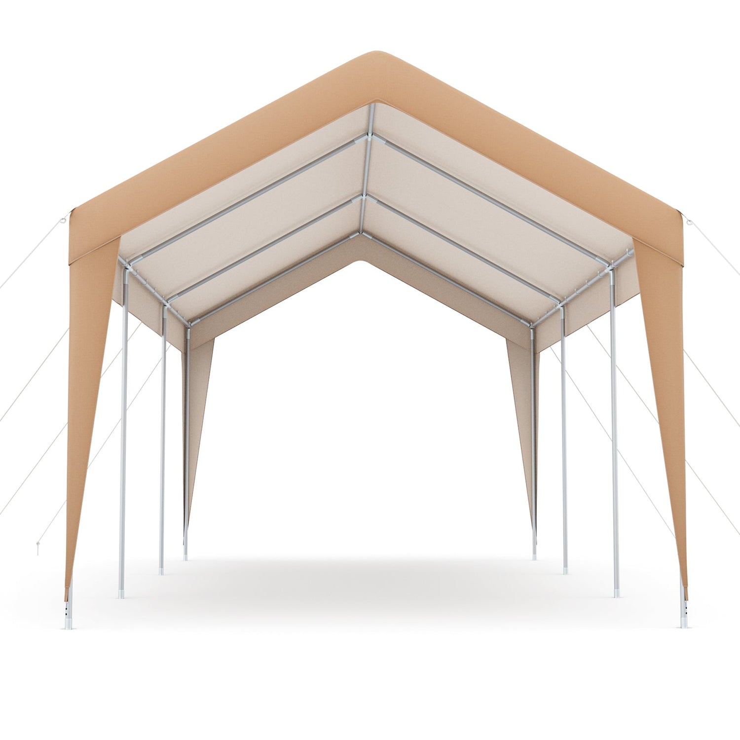 10 x 20 Feet Patio Heavy Duty  All-Weather Carport-without Sidewall by DirectDeals