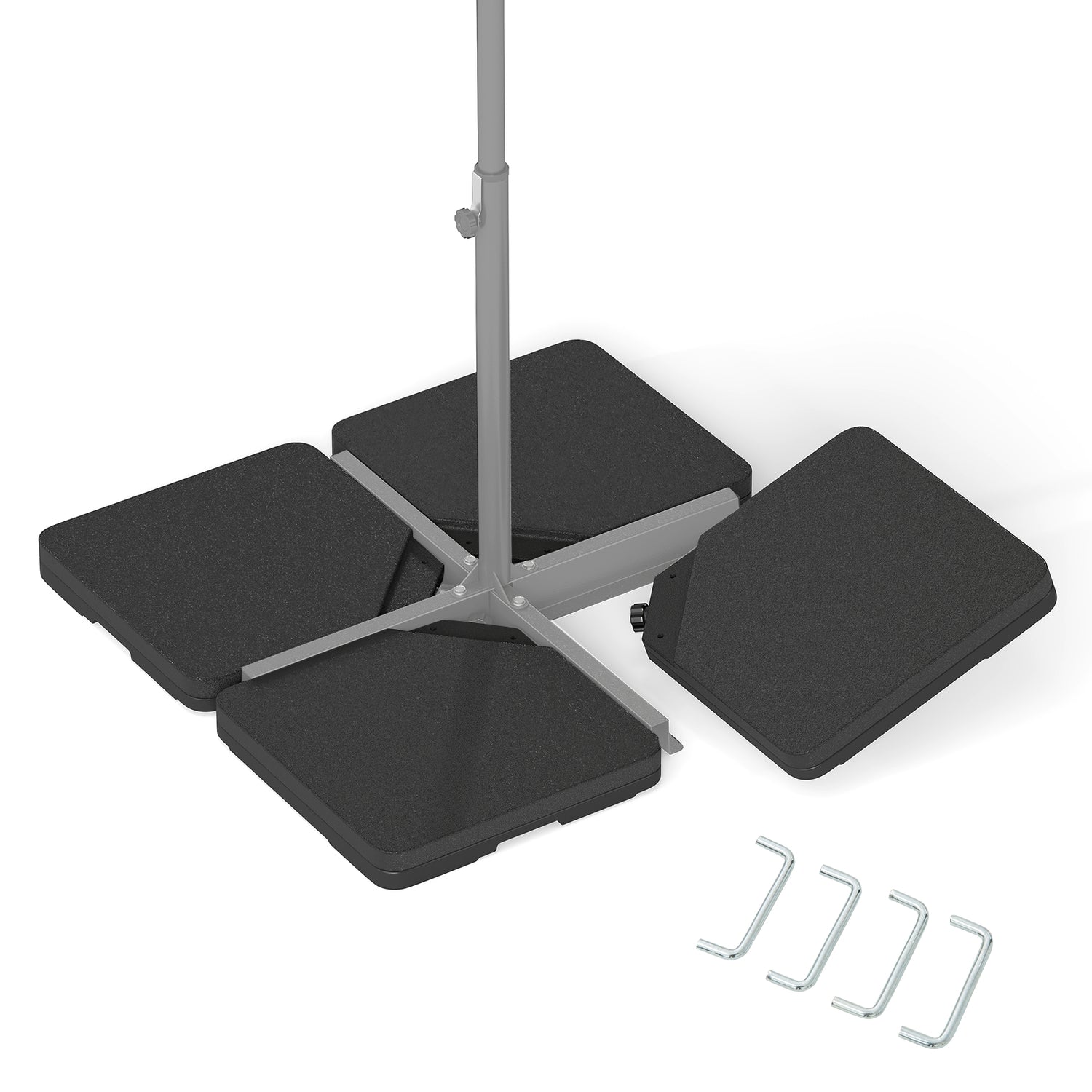 Patio Offset Umbrella Base with Easy-Fill Spouts