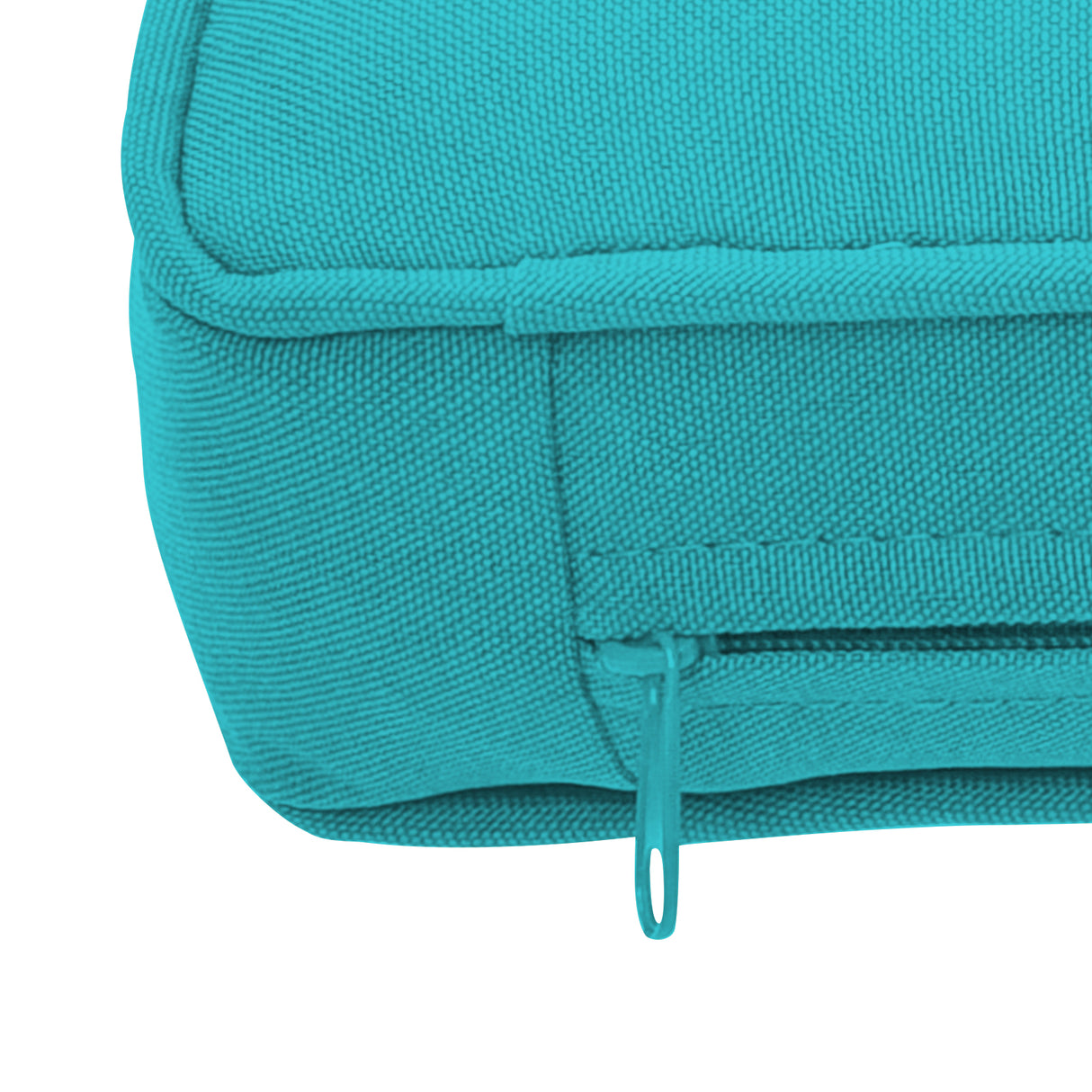 4 Piece Patio Rattan Conversation Set with Cozy Seat Cushions-Turquoise