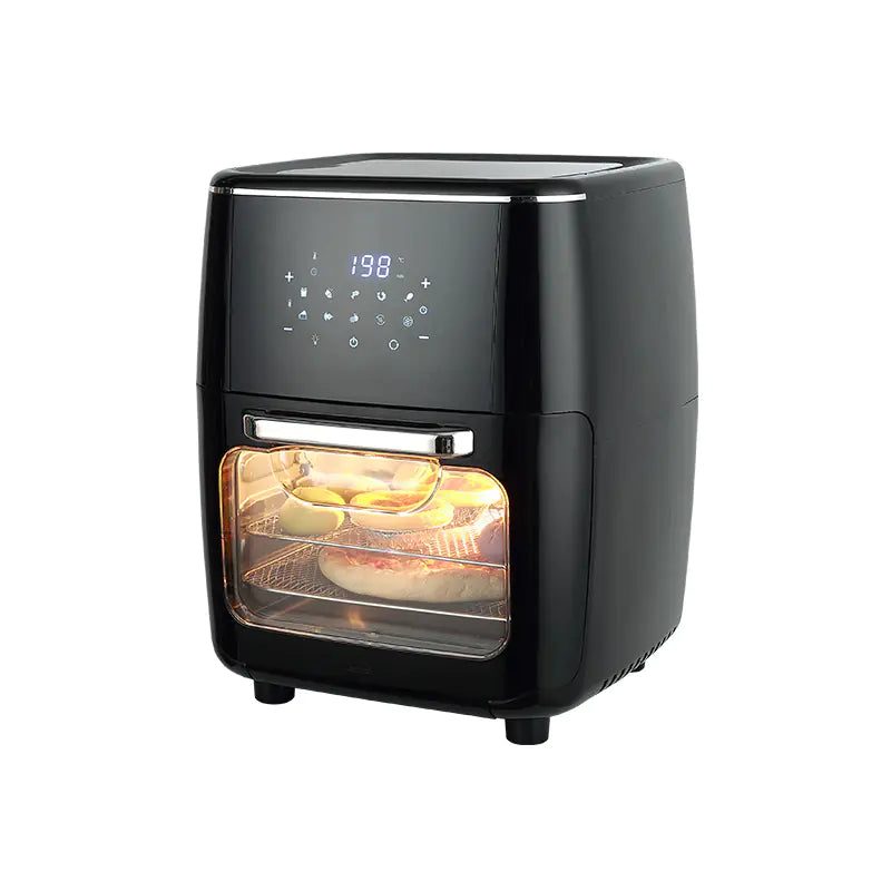 Large Capacity 13L Air Fryer with Transparent Rotating Oven