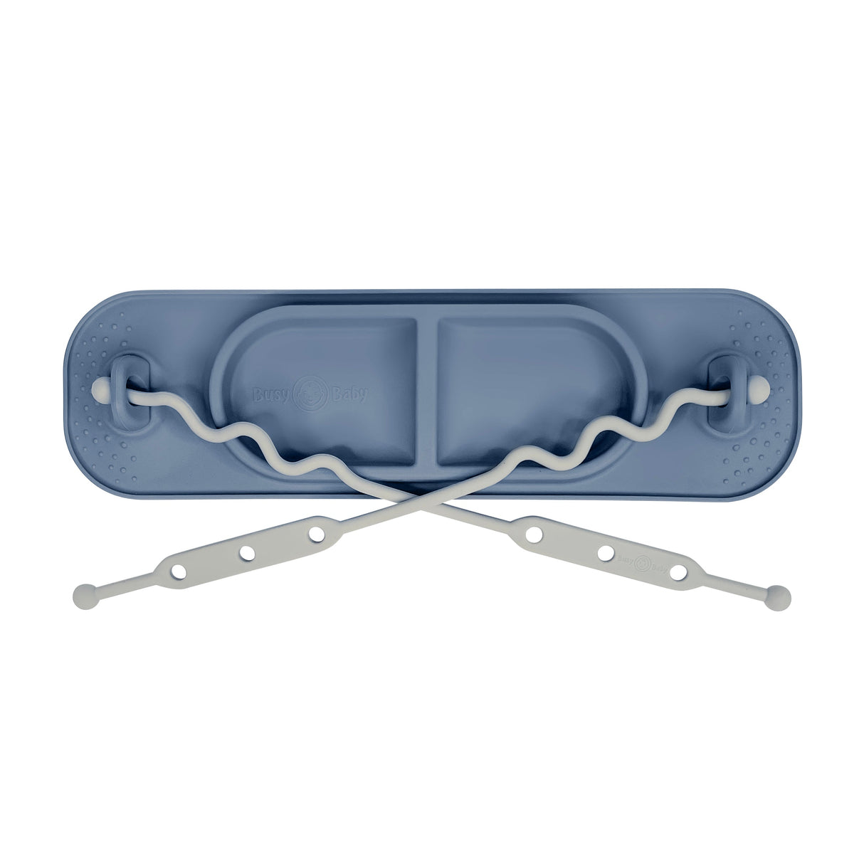 Busy Baby Mini Mat with Toy Straps PEWTER