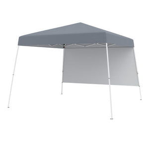 8 X 8 Feet Pop up Canopy Tent with 1 Sidewall and Portable Backpack-Gray