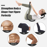 Portable AB Trainer with Headrest and Foam Handle for Office Home Gym-White
