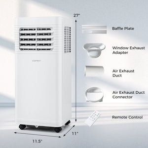 8000 BTU Portable Air Conditioner 3 in 1 AC Unit with Fan and Dehumidifier