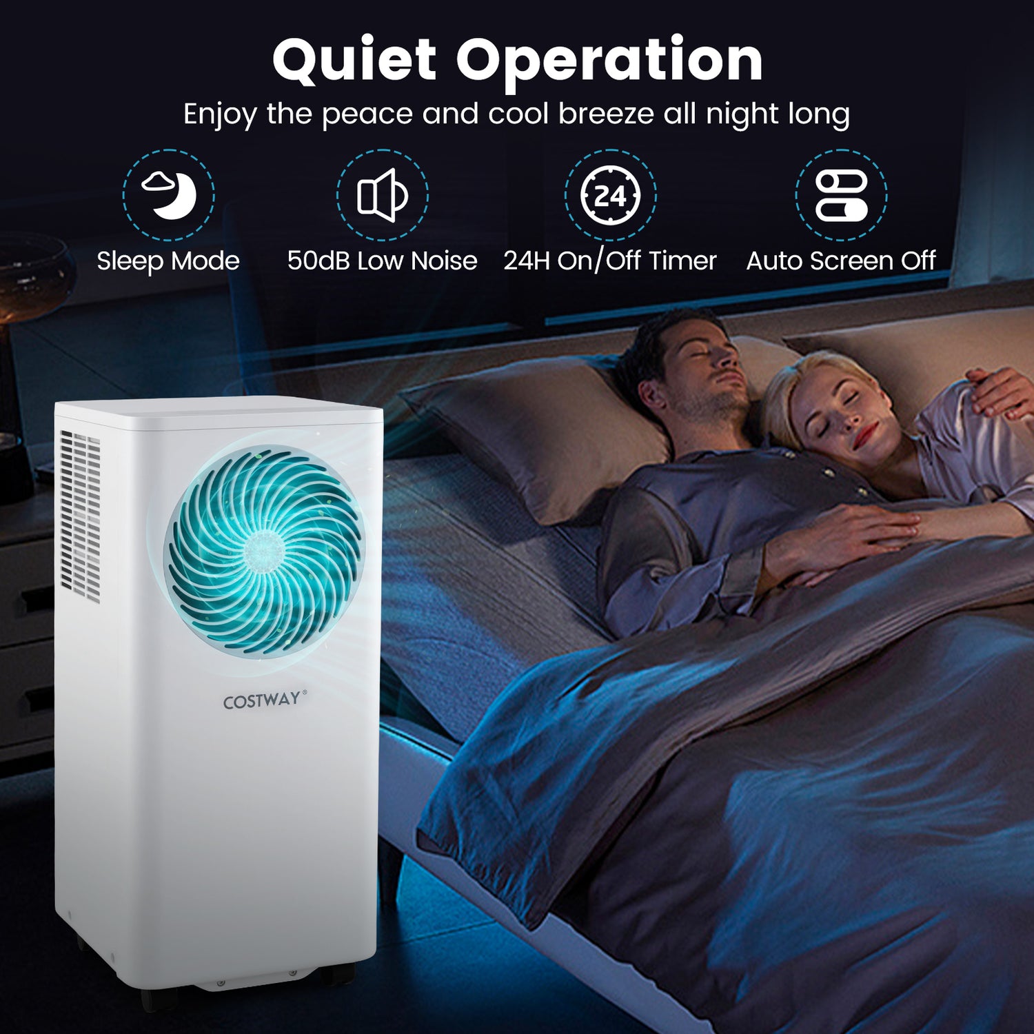 8200/10000 BTU Portable Air Conditioner 3-in-1 Stand up AC Unit with Dehumidifier-10000 BTU