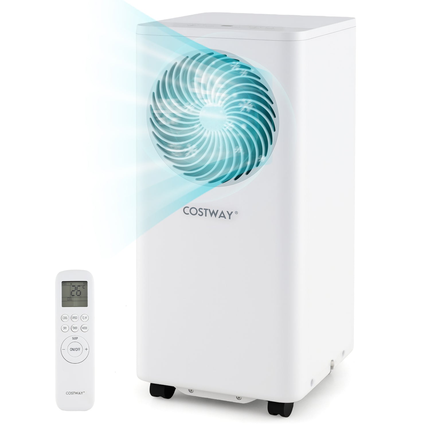 8200/10000 BTU Portable Air Conditioner 3-in-1 Stand up AC Unit with Dehumidifier-8200 BTU