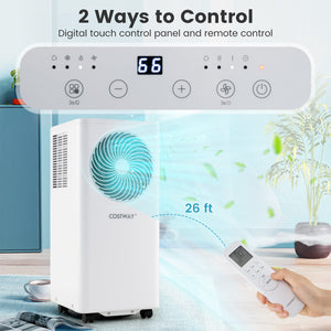 8200/10000 BTU Portable Air Conditioner 3-in-1 Stand up AC Unit with Dehumidifier-8200 BTU