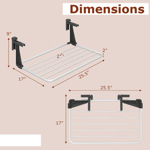 Portable Aluminum Clothes and Towel Drying Rack