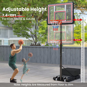 Portable Basketball Hoop Adjustable Basketball Goal System