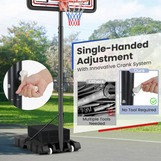 Portable Basketball Hoop Adjustable Basketball Goal System
