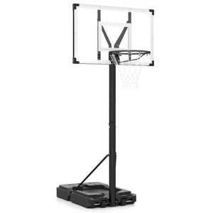 Portable Basketball Hoop with 4.43-10 Ft Adjustable Height