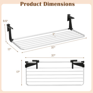 Portable Clothes Drying Rack Extendable Radiator Clothes Airer with Robust Aluminum Frame