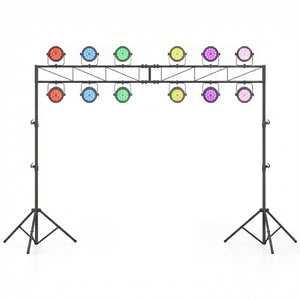 Portable Lighting Truss System Height Adjustable DJ Light Stand with 2 Folding Tripods